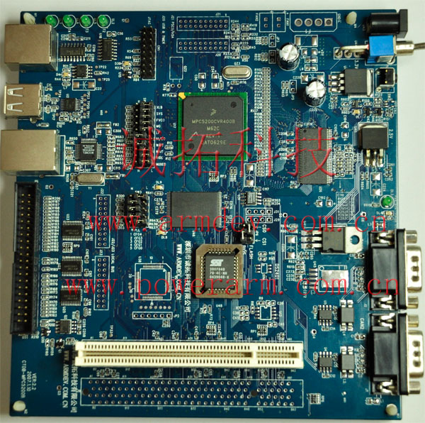 mpc5200 mpc5200b 开发板正面
